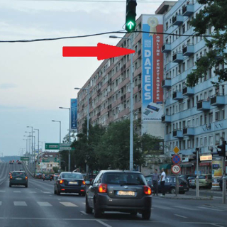 Váci út – Árpád híd – Róbert K. centrum felé