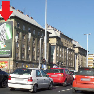 Váci út Duna Plaza előtt Gyöngyösi u. irányába