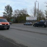 Szentendre, 11-es főút centrum felé Bp. felől, Dobogókői út ker. előtt 50 m-rel