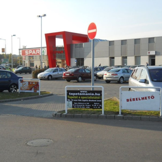 Interspar / Spar Parkplatz Werbetafel